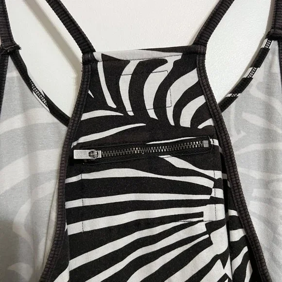 NWT Free People Movement Printed Hot Shot Romper in Zebra - Picture 10 of 11